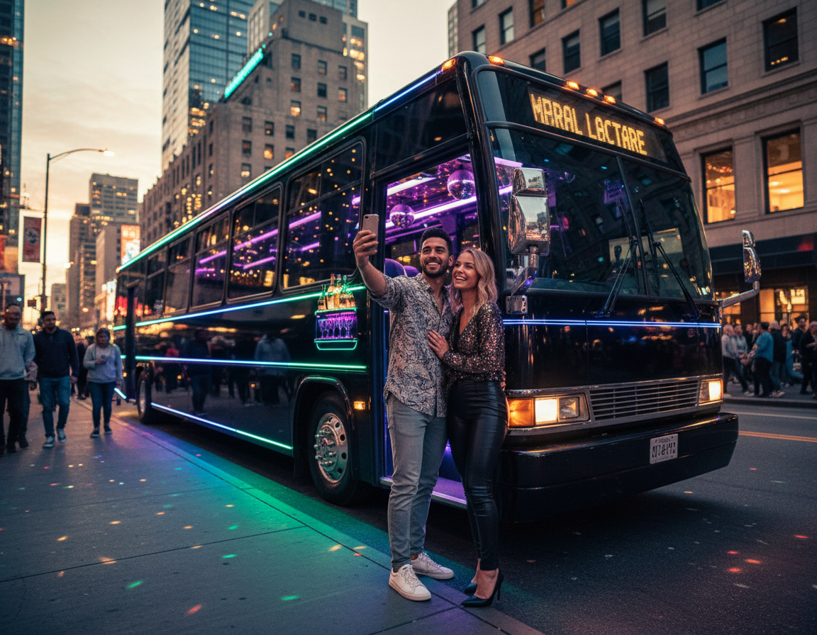 Boulder party bus and bus charter